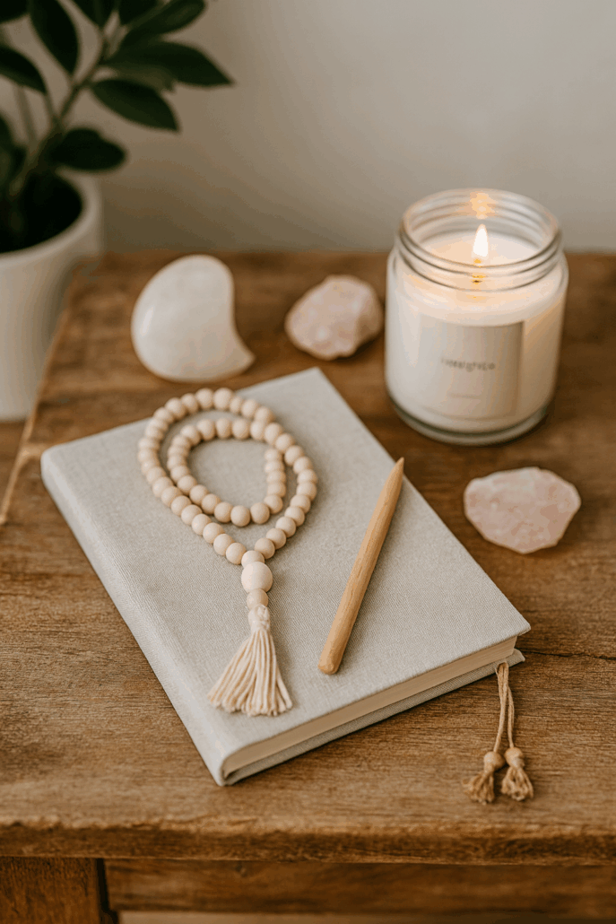 candle-book-pen